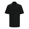 thumbnail image 2 of uikmnh Mens Shirts,Men's Summer Casual Solid Cotton and Button Short Sleeved Shirt Top,Men's T-shirts,T Shirts for Man(Color:Black,Size:M), 2 of 7