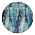 thumbnail image 3 of Unique Loom Jardin Collection Area Rug - Lilly (8' Round Blue/Gray), 3 of 7