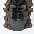 thumbnail image 3 of Luxen Home Resin Rustic Cascading Pots Outdoor Fountain, 3 of 7