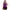 Purple, variant on Women's Plus Size Swimwear Tankini Swimdress Two Piece Bathing Suit Tummy Control Swimsuit，Purple