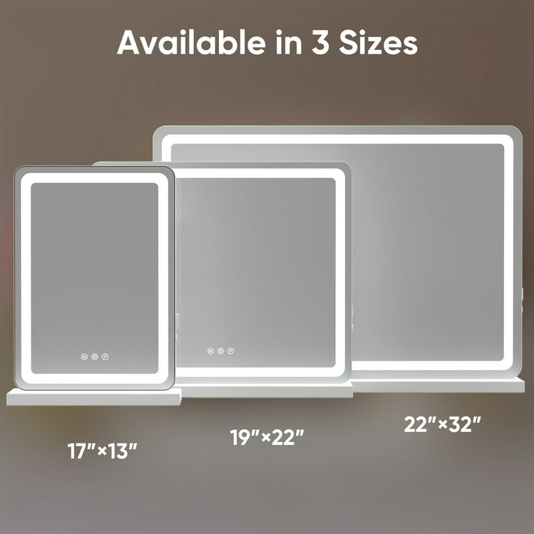 CONCETTA 22-inch × 32-inch LED Illuminated Makeup Mirror with