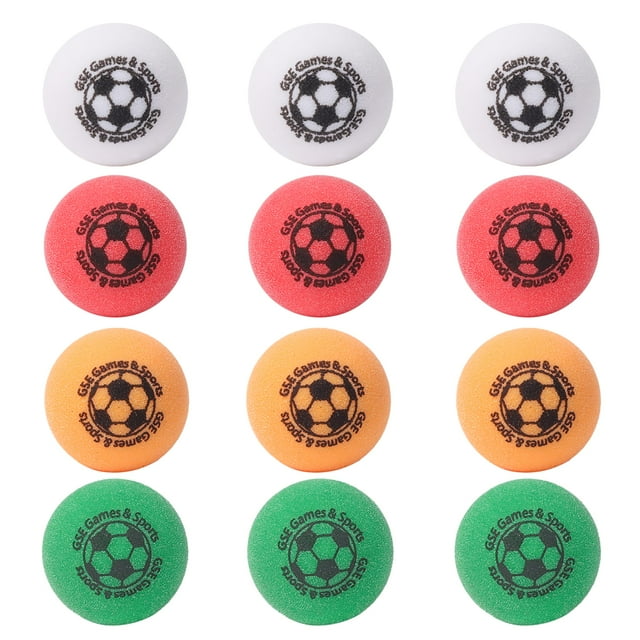 Juego de 12 balones de futbolín GSE Games & Sports Expert, 35 mm