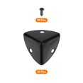 thumbnail image 3 of 20 Pcs Metal Edge Guard, 23mm Decorative Box Corner Cover, Furniture Corner Edges Protector with Mounting Screws, Black, 3 of 6