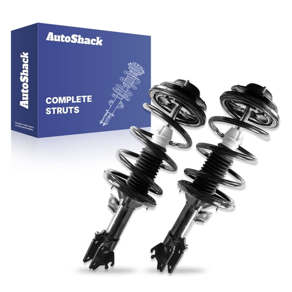 AutoShack Front Complete Strut & Coil Spring Assemblies - Driver and Passenger Side for Hyundai, Santa Fe 2001-2006, 4WD FWD L4 2.4L V6 2.7L
