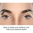 thumbnail image 2 of Unique Bargains 5pcs Soft Double Sided Eyebrow Brush Angled Eye Brow Brush Eyelash Extension Brush Gold Tone Black, 2 of 5