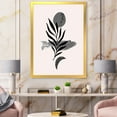 thumbnail image 3 of Designart 'Abstract Black Tropical Leaf II' Modern Framed Art Print, 3 of 4