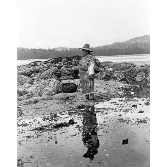 Print: A Hazy Morning, Nakoaktok, 1910