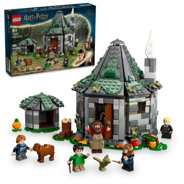 LEGO Harry Potter Hagrid's Hut: An Unexpected Visit - Harry Potter Toy for Boys & Girls Ages 8  - Kids Building Toys W/ Buildable House, 7 Minifigures & Dragon - 76428