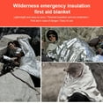 thumbnail image 2 of Soidarity Manta de emergencia Cubierta térmica de rescate impermeable para exteriores Trekking Escalada Mantener caliente Dormir de un solo Type11 NO11, 2 of 6