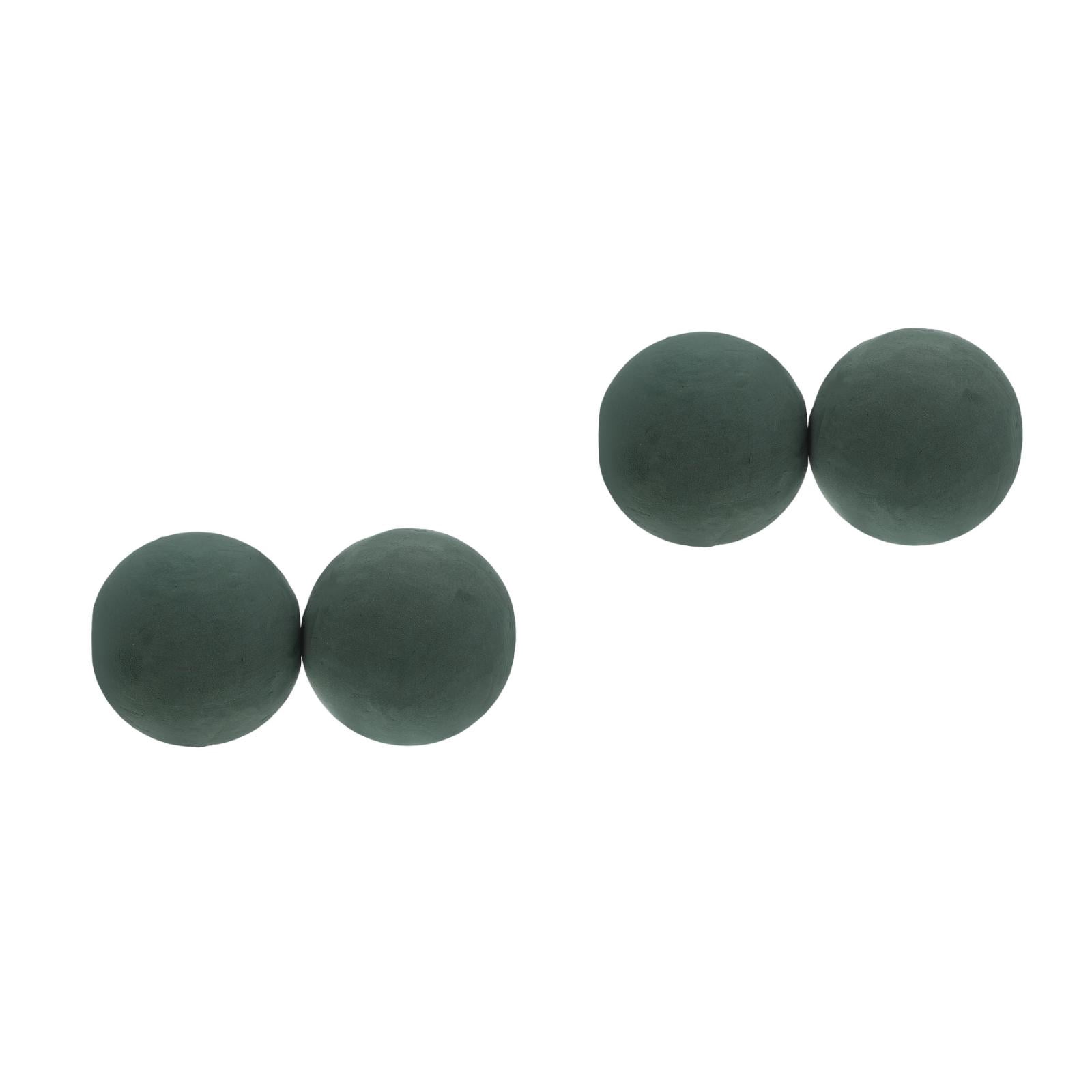 Raindrops 4 PCS Round Floral Foam Blocks and Spheres 15cm Wet Dry Foam Bricks for Flower Arrangements and Craft Projects