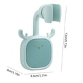 thumbnail image 4 of Cateissary Soporte para cabezal de ducha, estante de cabezal de ducha autoadhesivo sin perforaciones, estante de rotación de 360 grados, Almacenamiento y organización del hogar Verde, 4 of 6