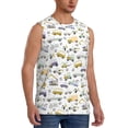 thumbnail image 2 of Daiia Transport 1 Printed Men's Tank Tops,Casual Soft Sleeveless Gym Muscle Shirts Bodybuilding Tee-3X-Large, 2 of 8