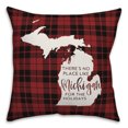 thumbnail image 2 of Creative Products There's No Place Like Michigan For the Holidays 16x16 Spun Poly Pillow, 2 of 3