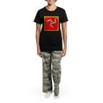thumbnail image 4 of CafePress - Isle Of Man Pajamas - Women's Short Sleeve Print T-Shirt and Pants Dark Cotton Pajama Set, 4 of 7