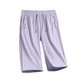 thumbnail image 2 of Icedactive-Women's Ice Silk Quick Drying Stretch Shorts, Breathable Casual Drawstring Iced Active Beeswan Shorts Light pink XL, 2 of 5