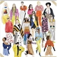 thumbnail image 1 of Flying Wish Paper, Fashion Girls - Write It, Light It, Watch It Fly - 5" x 5" - Whimsical Mini Kit, 1 of 5