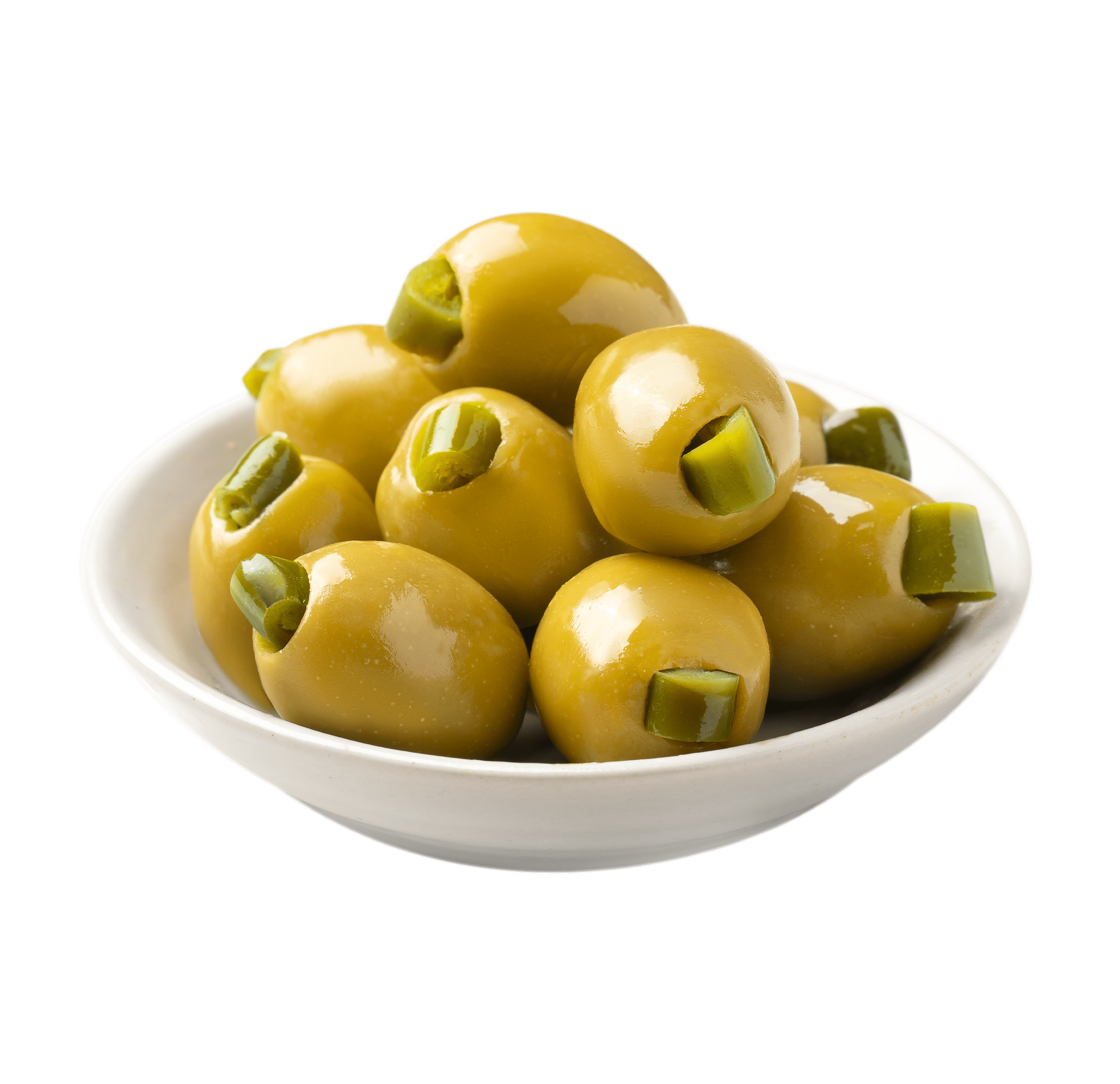 (3 pack) Pearls Specialties Jalapeño Stuffed Queen Olives 7 oz. Jar. Major Allergens Not Contained.