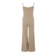 thumbnail image 3 of Gibobby pantalones de yoga Mono sin mangas con tirantes de para mujer(Caqui， L), 3 of 5