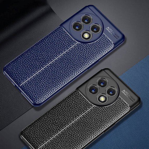 For OnePlus 11 Luxury Shockproof Business Classic Soft TPU Rubber Leather Case Cover