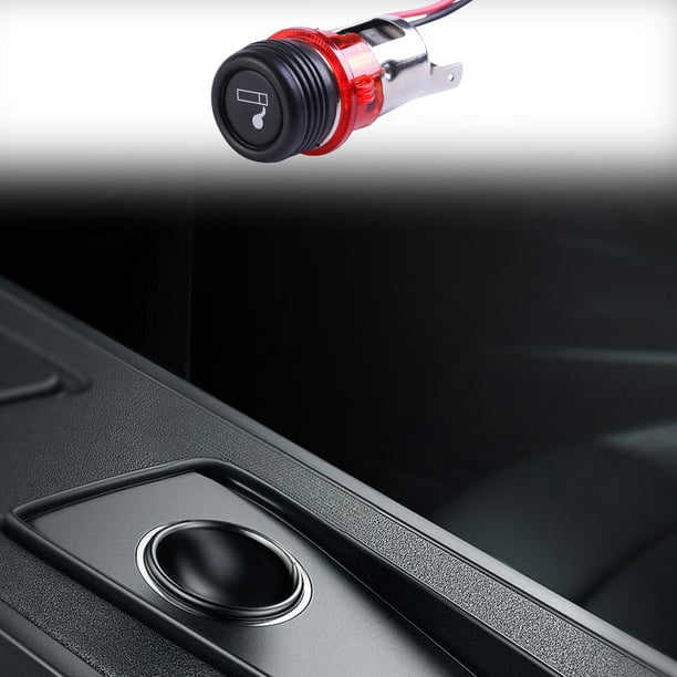 Encendedor universal modificado de 12 V para coche con luz. Se puede cargar con el teléfono móvil.