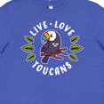 thumbnail image 4 of Inktastic Live Love Toucans Youth T-Shirt, 4 of 5
