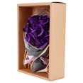 thumbnail image 4 of Ramo de rosas artificiales de jabón falso para ceremonia de boda Regalo de San ValentínPúrpura, 4 of 10