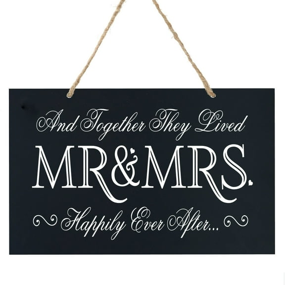 Anniversary Wooden Wedding Ceremony Sign Gift - Mr & Mrs