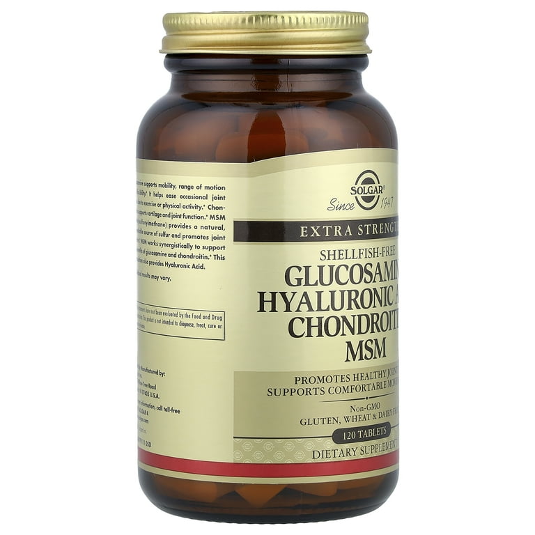 solgar glutathione benefits Solgar Complex Supplements: Glucosamine, Hyaluronic Acid, Chondroitin, MSM,  Shellfish-Free, 120 Tablets