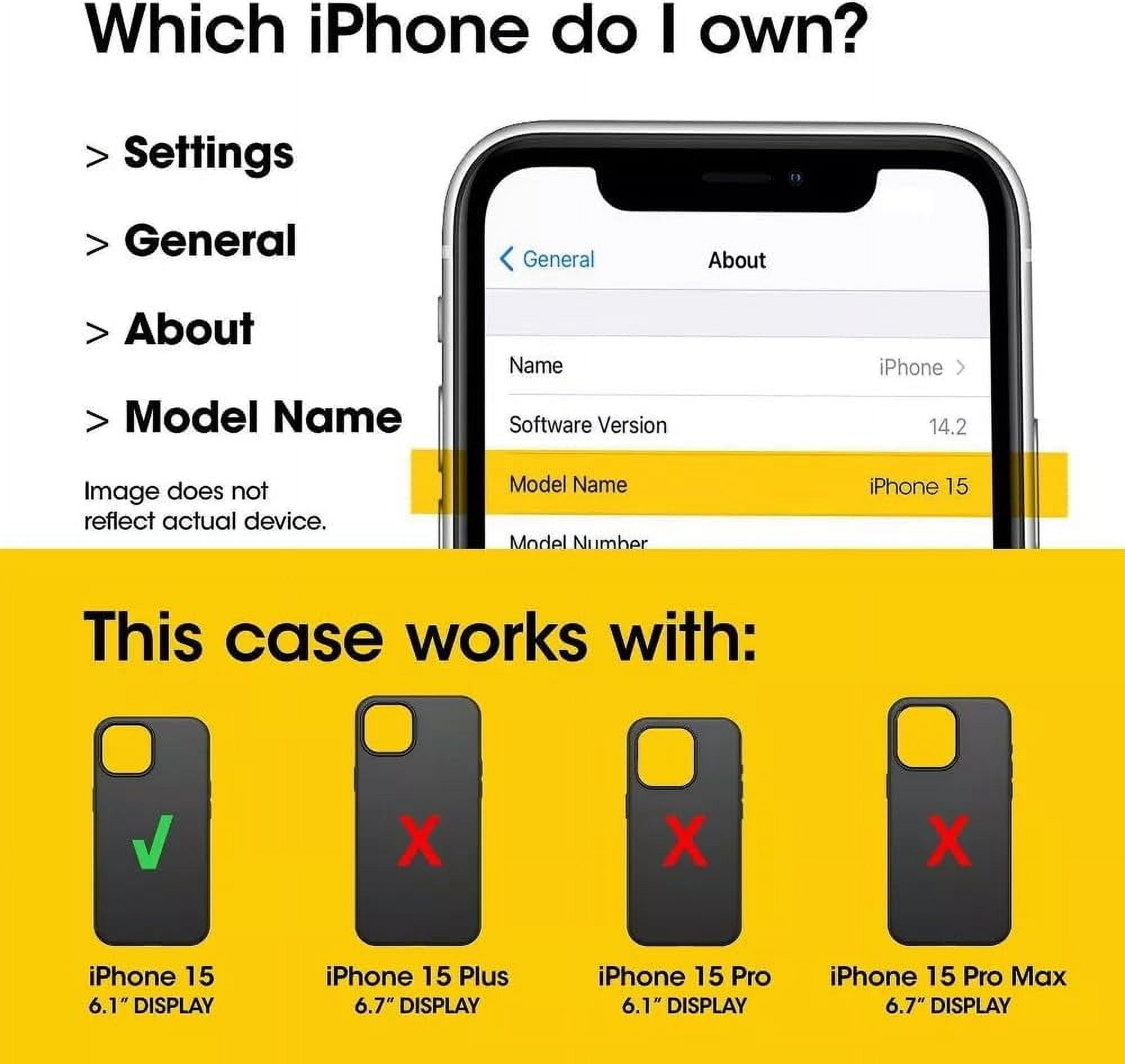 OtterBox iPhone 15, iPhone 14, & iPhone 13 (Only) - Defender Series Pro Case - Forest Ranger (Green) - Case Only - Rugged & Durable - with Port Protection