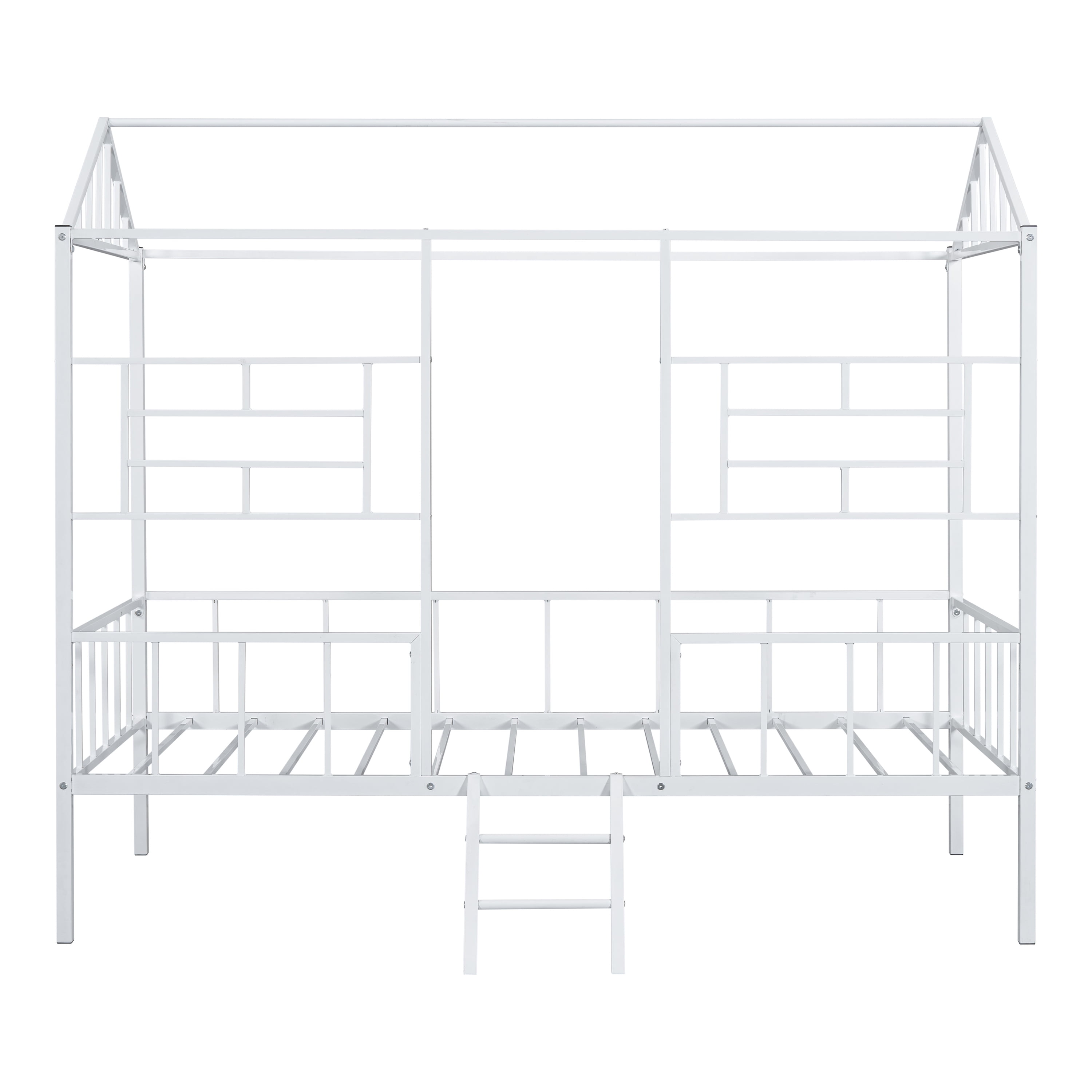 Furniture of America Trusten Kids House Design White Twin Loft Bed