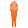 thumbnail image 3 of TiaoBug Kids Girls Latin Dance Outfit 2 Piece Cold Shoulder Long Sleeve Tassels Crop Top with Fringe Pants Set Fluorescent Orange 12, 3 of 7