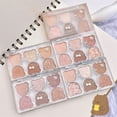 thumbnail image 4 of 2.5g/Box Contouring Powder Tray Shiny Multifunctional Fashionable Long Lasting  Bright Colors Bear Appearance 6 Color Glitter Eye Shadow Plate for Girl, 4 of 12