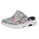 thumbnail image 1 of Zueco Skechers Foamies Gowalk para mujer, 5 perros, color negro y multicolor, 1 of 6