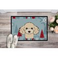 thumbnail image 2 of Caroline's Treasures BB1754JMAT Winter Holiday Buff Poodle Door Mat, Indoor Rug or Outdoor Welcome Mat 24x36 Doormat ,, 2 of 4