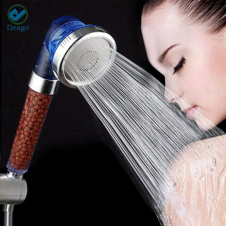 Deago Showerhead Body Sprays with a Filter Cartridge, Magnetic Therapy Shower Head Built-in Ionic Energy Stone for Dry Hair & Skin (Best Shower Body Spray System)