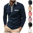 thumbnail image 5 of ZCFZJW Mens Fashion Athletic T-Shirts Casual Long Sleeve 1/4 Button up Henley Shirts Loose Lightweight Comfy Soft Cotton Pullover Tops with Pockets XXL, 5 of 7