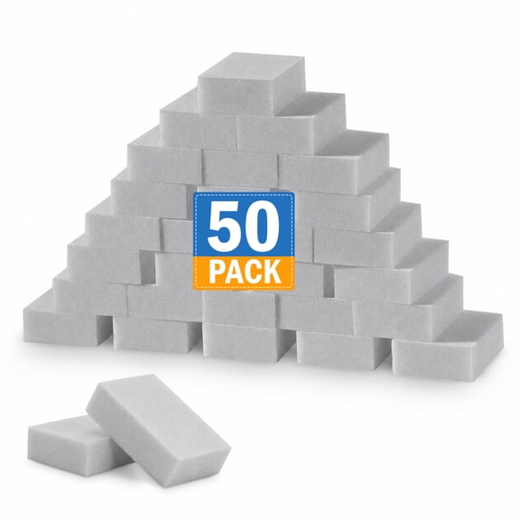 Magic eraser Cleaning Sponge Eraser (50 Pack), Sponges in Bulk, Boat Eraser, Multi Surface Scrubber Foam Cleaning Pads for Bathtub, Floor, Baseboard, Bathroom, Wall Cleaner