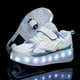 thumbnail image 3 of Zapatos luminosos recargables con luz LED, ruedas dobles para niños y niñas, zapatos con luz, zapatos con ruedas, 3 of 5