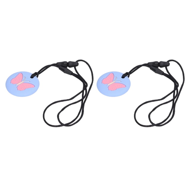 Collares masticables para niños, 2 piezas, collar masticable sensorial, collar masticable sensorial, collar de dentición, rendimiento sólido