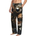 thumbnail image 6 of Sikiie Steampunk Squirrel Pilot Mens Pajama Pants Sleep & Lounge Pants, PJ Bottoms With elastic waistb and Pockets Medium, 6 of 6