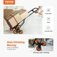 thumbnail image 3 of Stair Climbing Cart Heavy Duty Folding Hand Truck Dolly 440 lbs 6 Wheels, 3 of 12