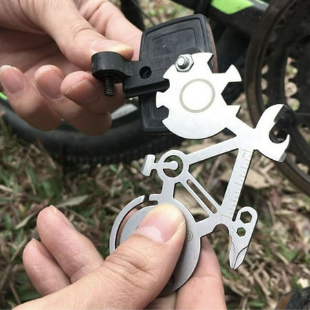 

Goxfaca Outdoor Multi-purpose Bicycle Repair Wrench Mountain Bike Repair Tool Card Camping Tool