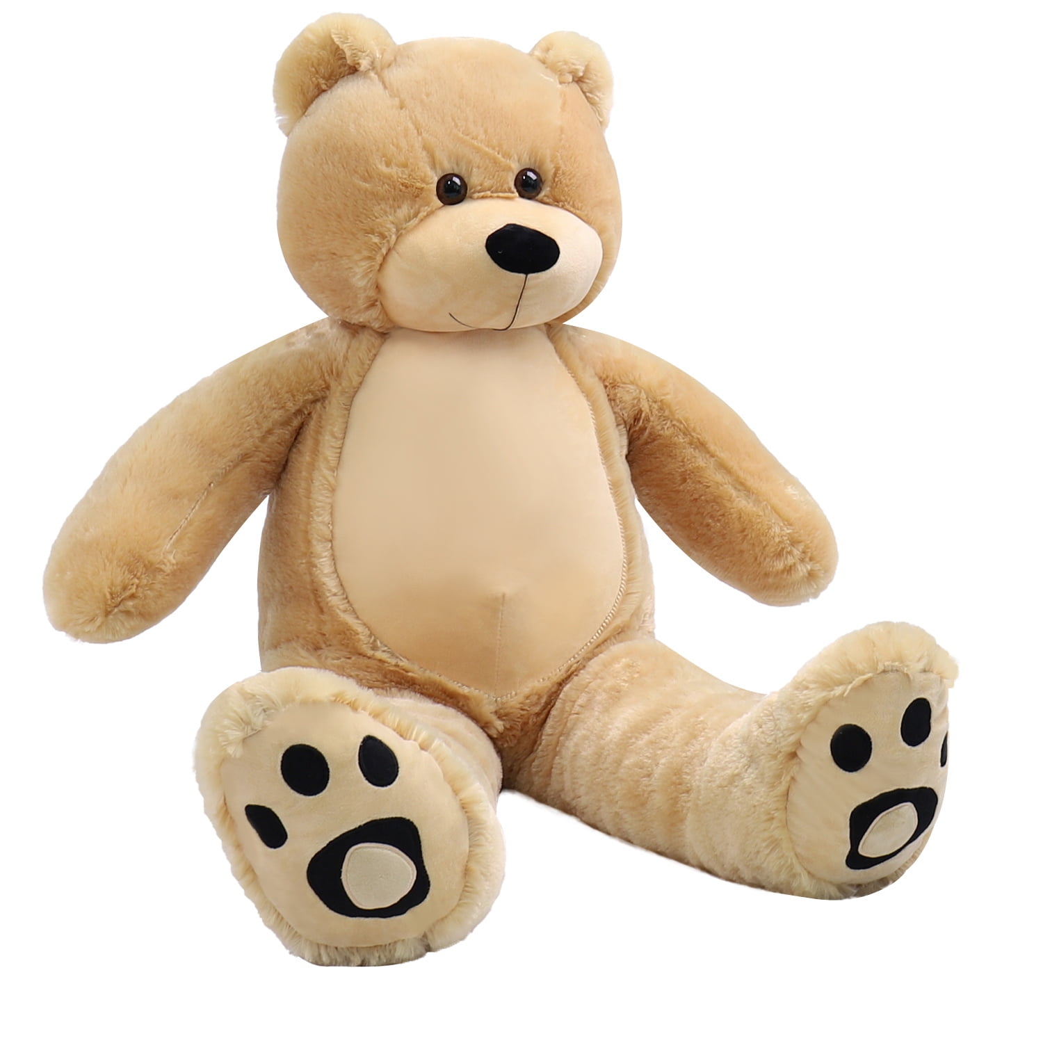 Washable Giant Teddy Bear Plush Stuffed Animals Big Footprints 39 Inches Cuddly 