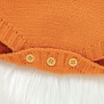 thumbnail image 5 of Baby Boy Girl Halloween Outfits Pumpkin Knitted Romper Overalls Fall Winter Sweater Jumpsuit Bodysuit Newborn Infant Cute Clothes, 5 of 7