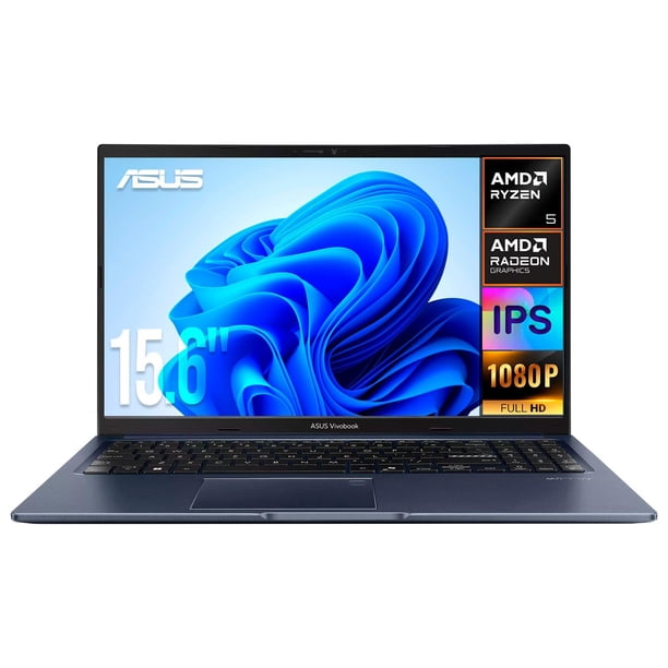 Laptop ASUS Vivobook 15 AMD Ryzen 5 150 8GB DDR5 SSD 512GB Pantalla 15.6" IPS FHD Windows 11 Teclado Español