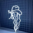 thumbnail image 2 of Glowneon Cool Cowgirl Neon Sign, Retro Wall Art Decor, 2 of 4
