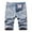 Light Blue, variant on Athletic Shorts for Men, Men Casual Zipper Middle Waist Pockets Denim Shorts Washed Ripped Half Shorts Pants