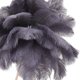 thumbnail image 4 of Lampe de table rechargeable en plumes d'autruche, décoration romantique moderne, lampe de chevet pour chambre à coucher, décoration d'intérieur, grise, 4 of 4
