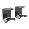 thumbnail image 1 of 2pcs Universal Headphone Stand Adhensive Plastic Wall Mount Hanger Headset Rack Holder Support For Gaming Earphone Bracket, 1 of 5