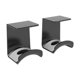 thumbnail image 1 of 2pcs Universal Headphone Stand Adhensive Plastic Wall Mount Hanger Headset Rack Holder Support For Gaming Earphone Bracket, 1 of 5